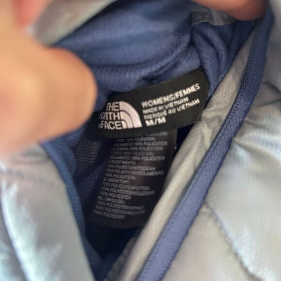 The North Face blue gray mossbud swirl reversible jacket top women’s M - Picture 5 of 11